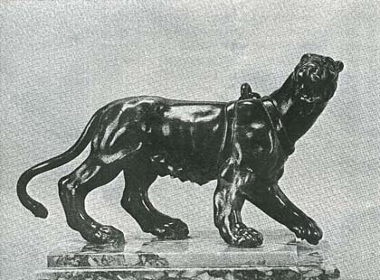Pacing Female Panther, bronze